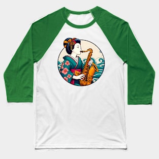 Geisha saxophone player Baseball T-Shirt